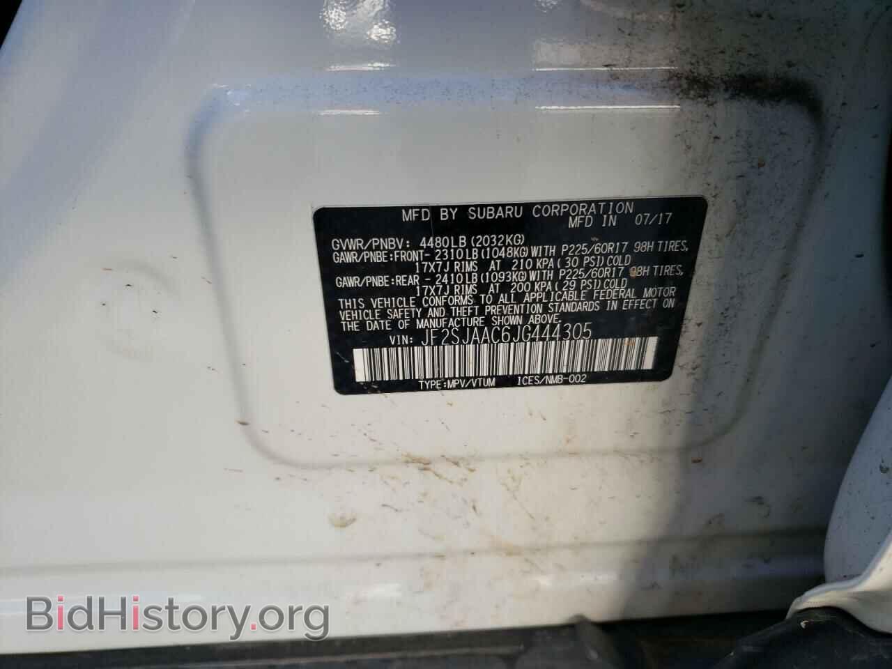 2018 SUBARU FORESTER - VIN: JF2SJAAC6JG444305 - Фото 10
