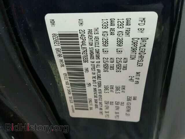 2007 DODGE CARAVAN - VIN: 2D4GP44L87R276936 - Фото 10