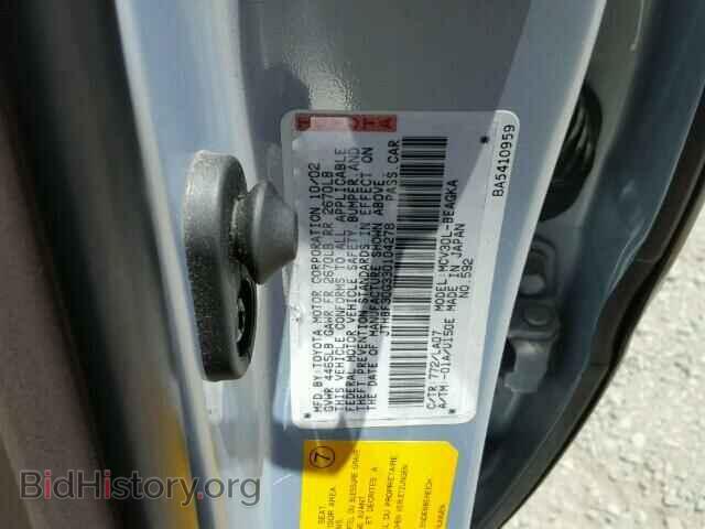 2003 LEXUS ES300 - VIN: JTHBF30G330104278 - Фото 10
