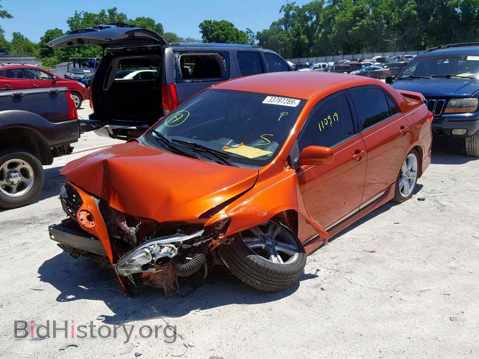 2013 TOYOTA COROLLA BA - VIN: 2T1BU4EE0DC079125 - Фото 2