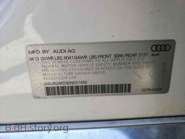 2013 AUDI A8 - VIN: WAUR2AFD3DN031458 - Фото 10