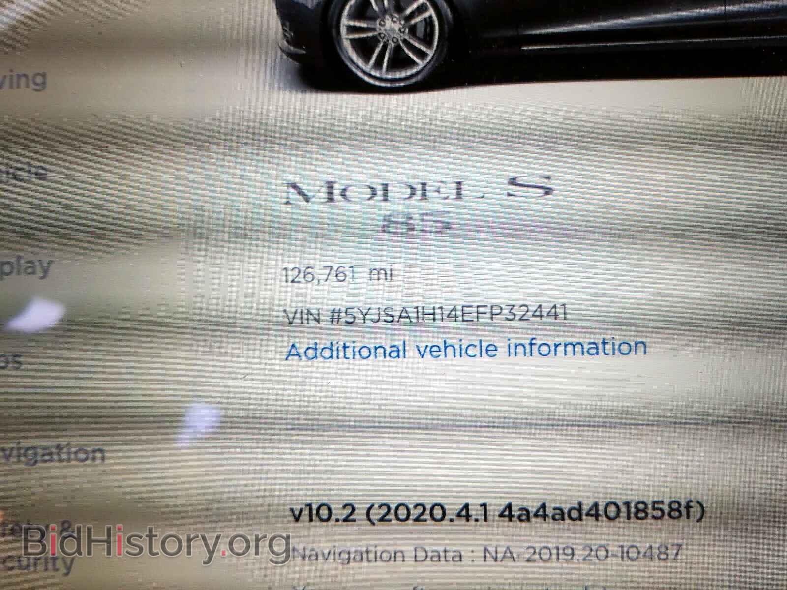 2014 TESLA MODEL S - VIN: 5YJSA1H14EFP32441 - Photo 8