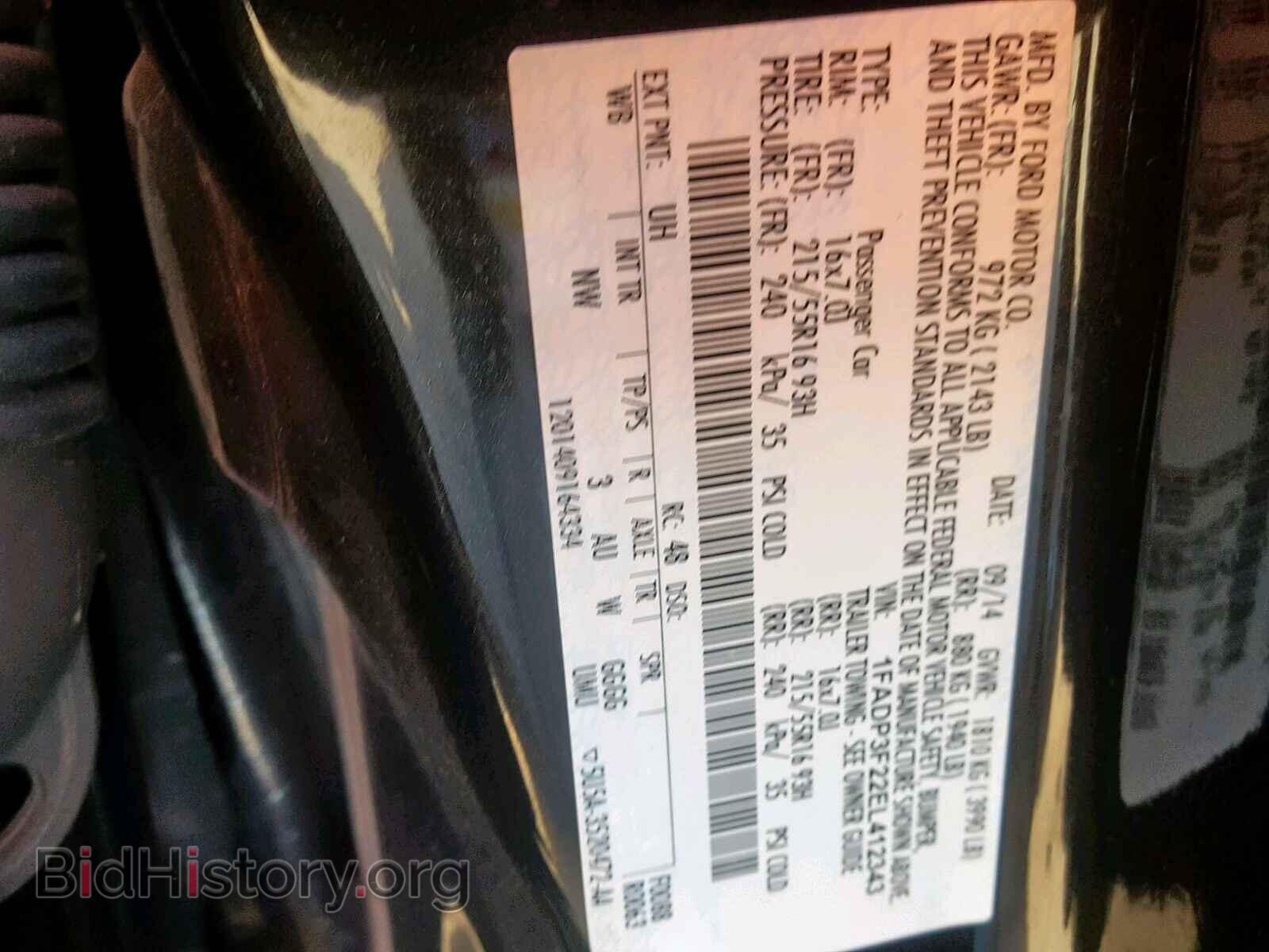 2014 FORD FOCUS SE - VIN: 1FADP3F22EL412343 - Фото 10