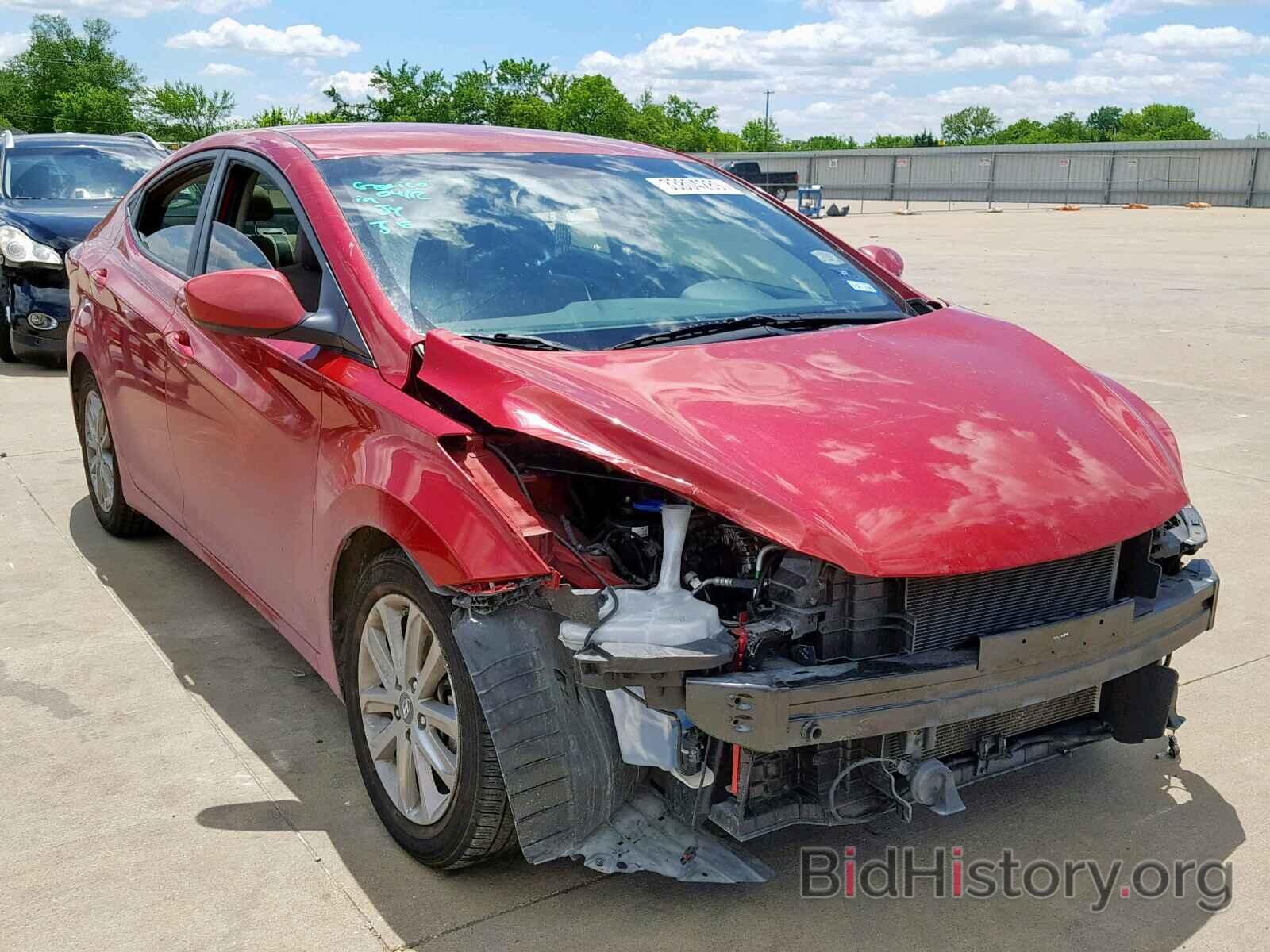 Photo KMHDH4AE1GU543187 - HYUNDAI ELANTRA 2016