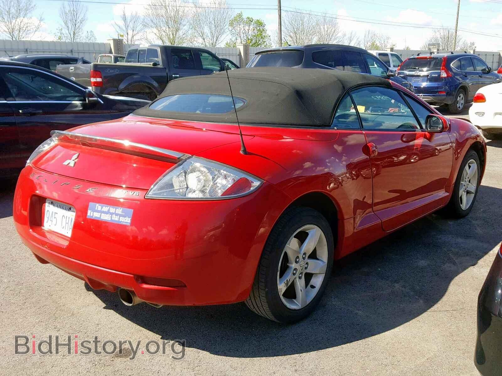 2007 MITSUBISHI ECLIPSE - VIN: 4A3AL35T67E049892 - Фото 4