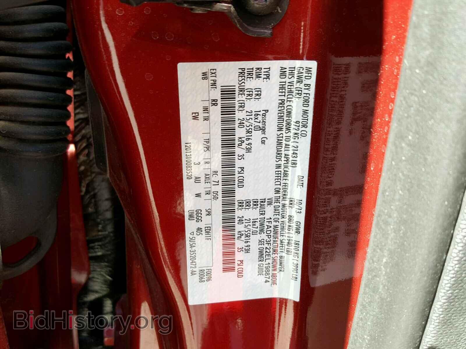 2014 FORD FOCUS - VIN: 1FADP3F22EL198874 - Photo 10
