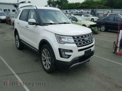 2016 Ford EXPLORER EXPLORER L, white — VIN 1FM5K8F84GGB48905, Copart