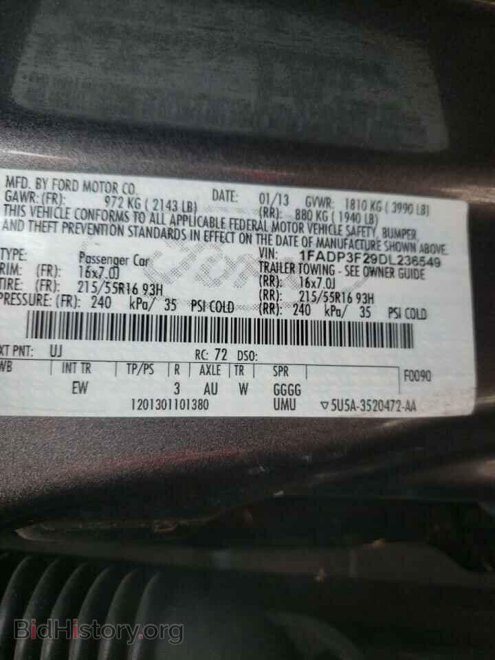 2013 FORD FOCUS - VIN: 1FADP3F29DL236549 - Photo 10