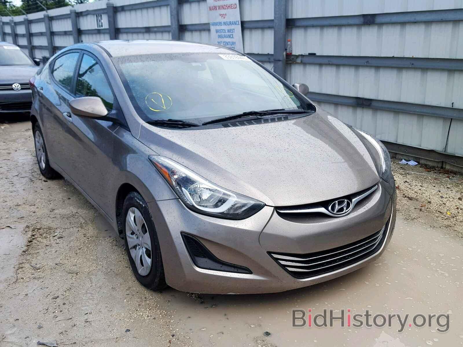 Фотография 5NPDH4AEXGH771221 - HYUNDAI ELANTRA 2016