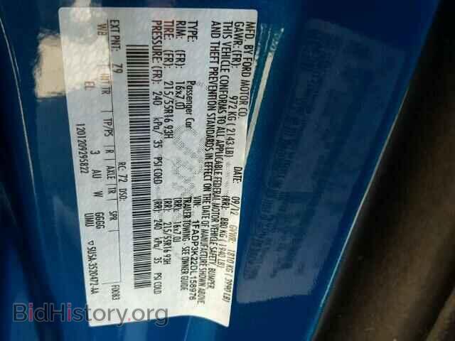 2013 FORD FOCUS - VIN: 1FADP3K22DL158976 - Photo 10