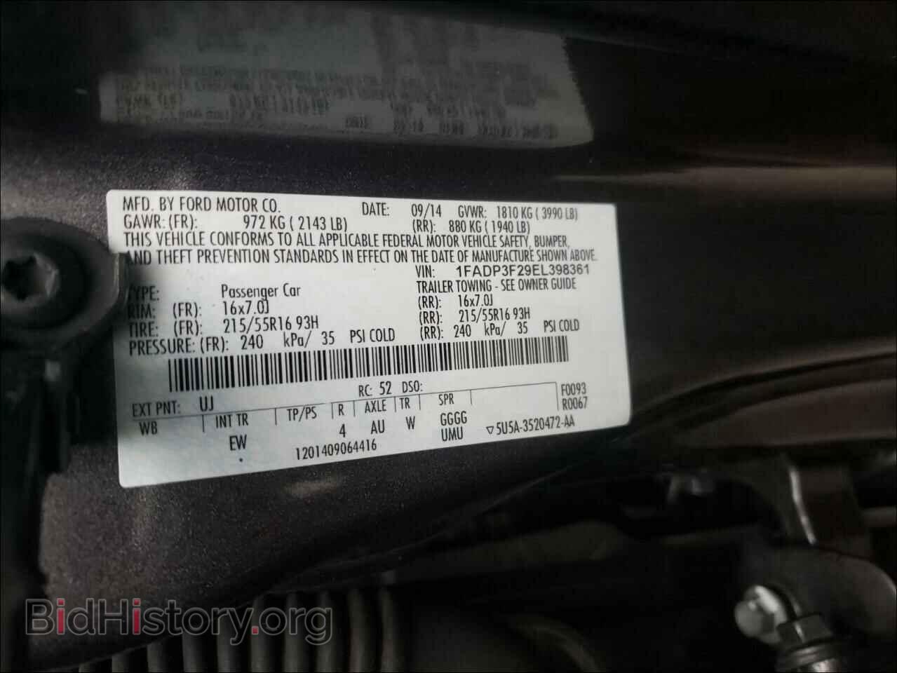 2014 FORD FOCUS - VIN: 1FADP3F29EL398361 - Photo 10