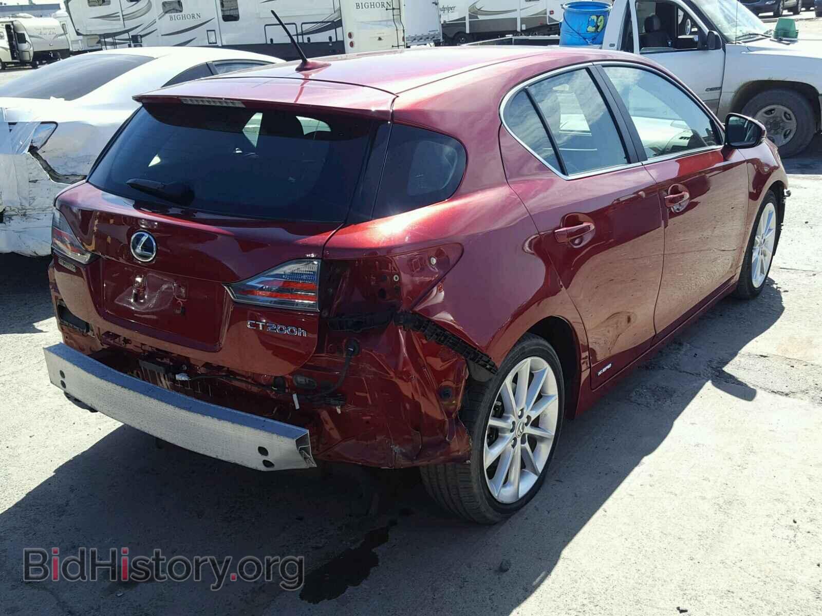 2013 LEXUS CT 200 - VIN: JTHKD5BH9D2130350 - Фото 4