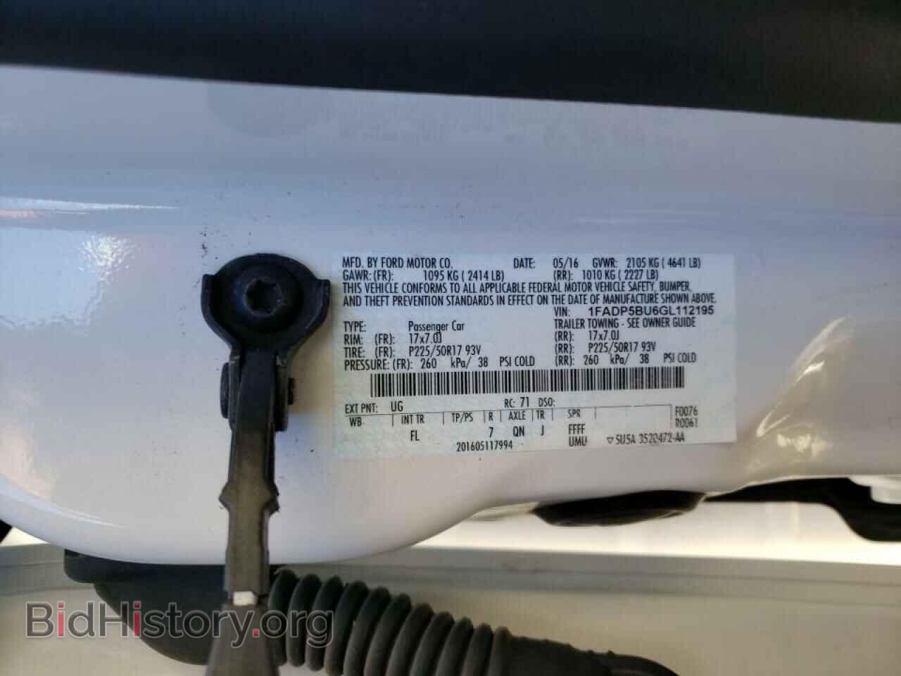 2016 FORD CMAX - VIN: 1FADP5BU6GL112195 - Фото 10