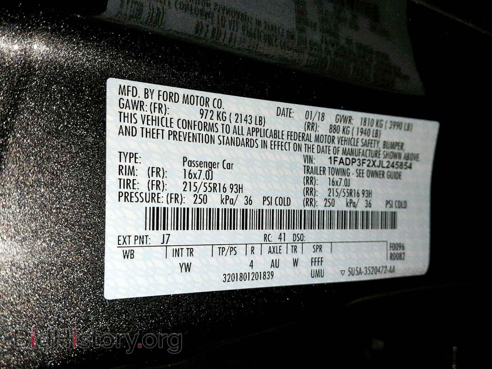 2018 FORD FOCUS SE - VIN: 1FADP3F2XJL245854 - Фото 10