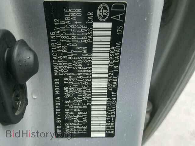 2012 TOYOTA COROLLA - VIN: 2T1BU4EEXCC841990 - Photo 10