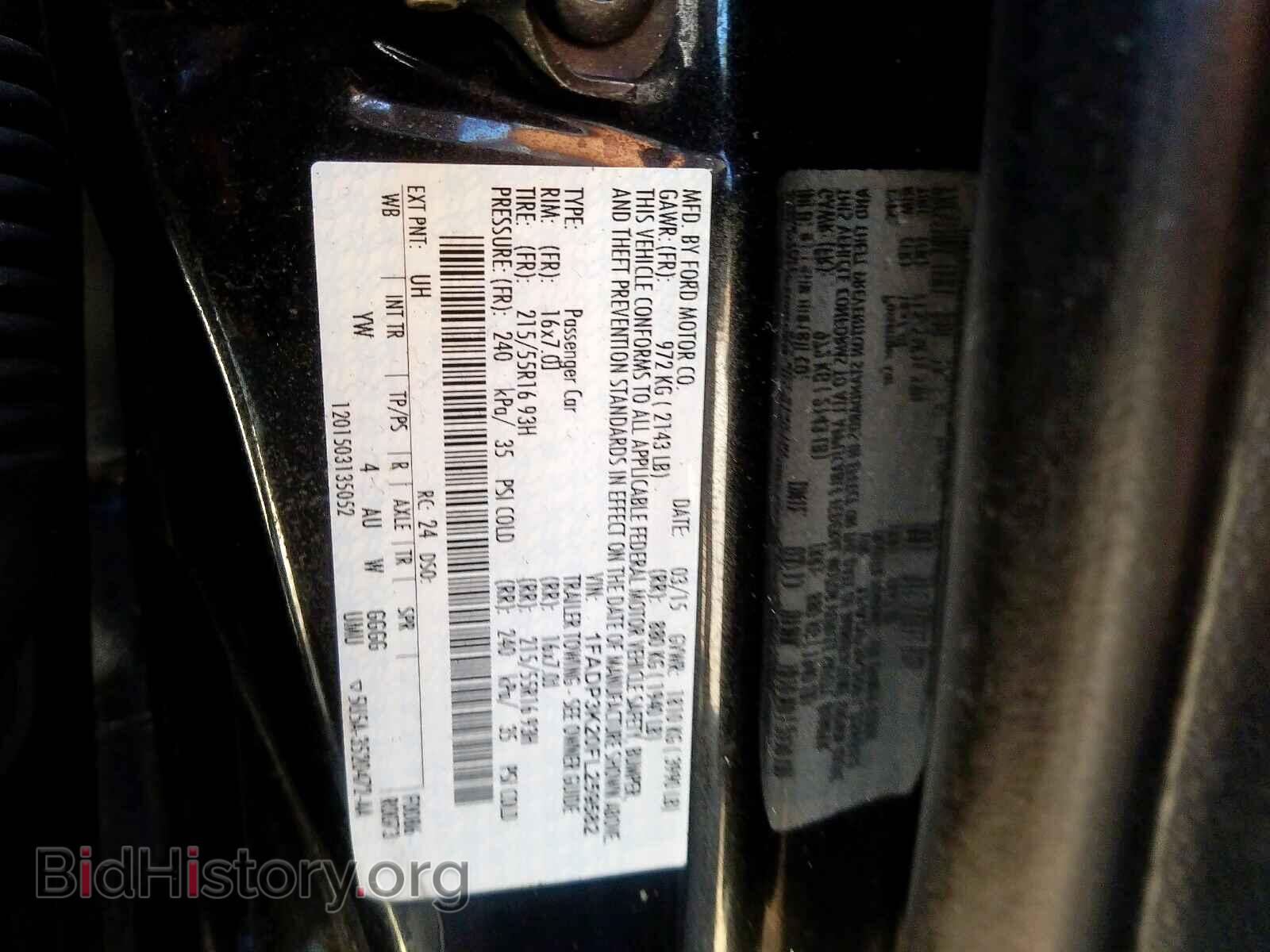 2015 FORD FOCUS - VIN: 1FADP3K20FL259582 - Фото 10