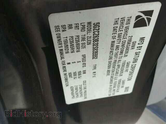 2002 SATURN VUE - VIN: 5GZCZ63B32S835552 - Фото 10