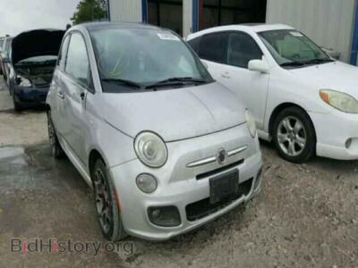 2012 Fiat 500 500 Sport, silver — VIN 3C3CFFBR2CT125586, Copart