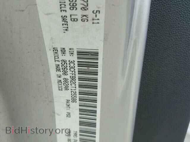 2012 FIAT 500 - VIN: 3C3CFFBR2CT125586 - Фото 10