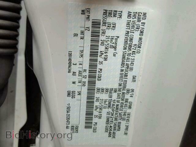 2014 FORD FOCUS - VIN: 1FADP3K21EL406488 - Фото 10