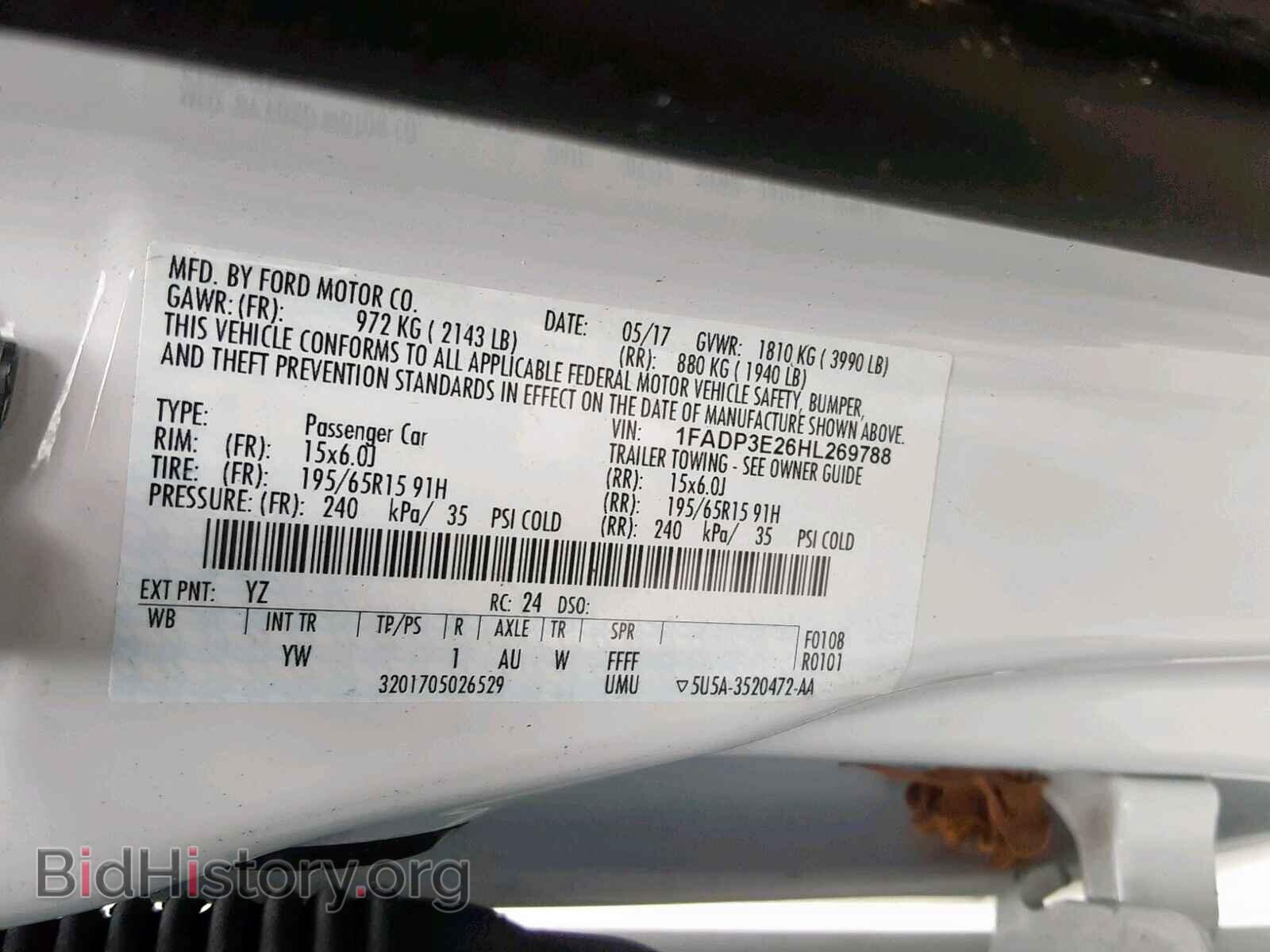 2017 FORD FOCUS - VIN: 1FADP3E26HL269788 - Photo 10