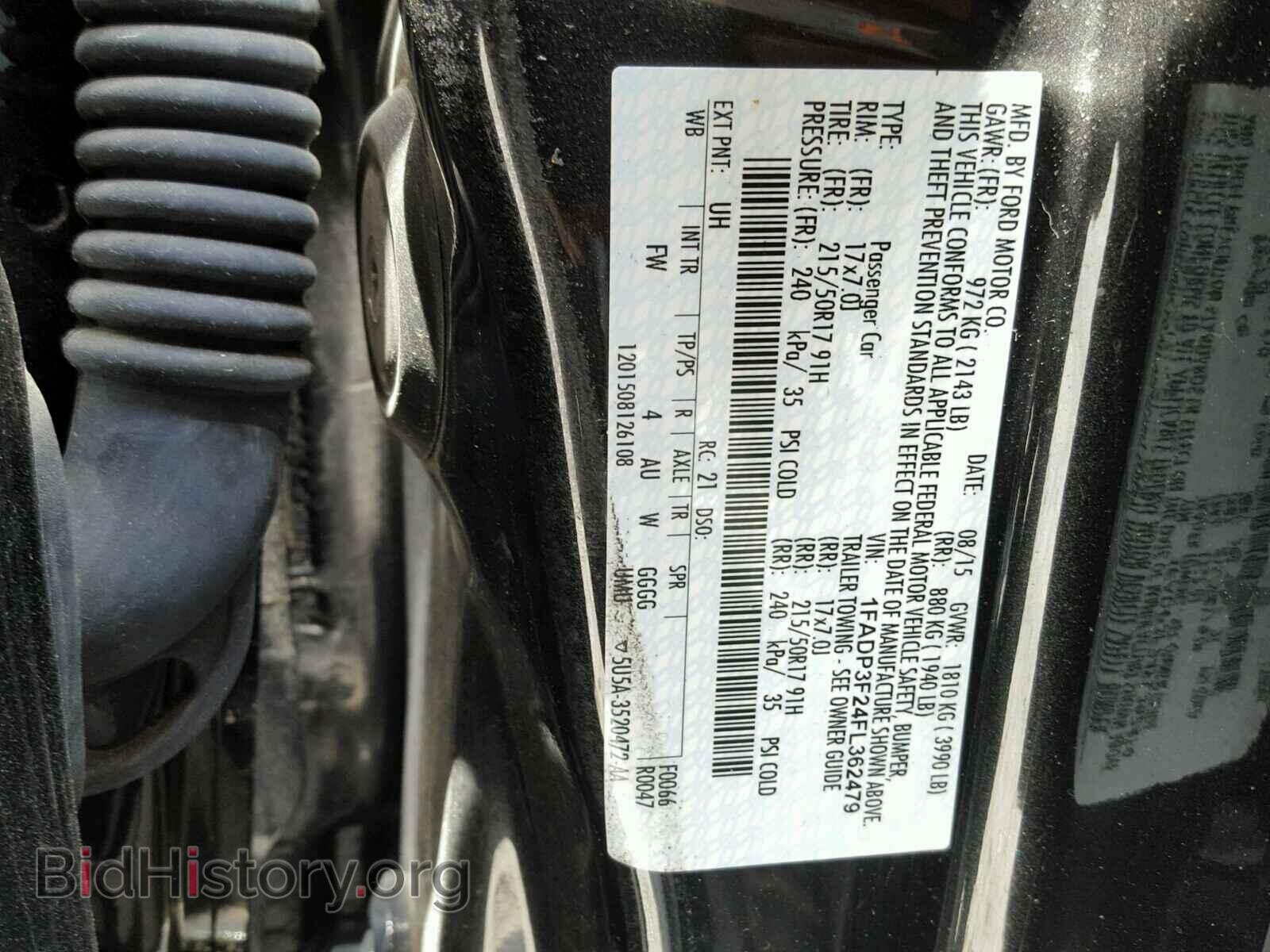 2015 FORD FOCUS - VIN: 1FADP3F24FL362479 - Фото 10