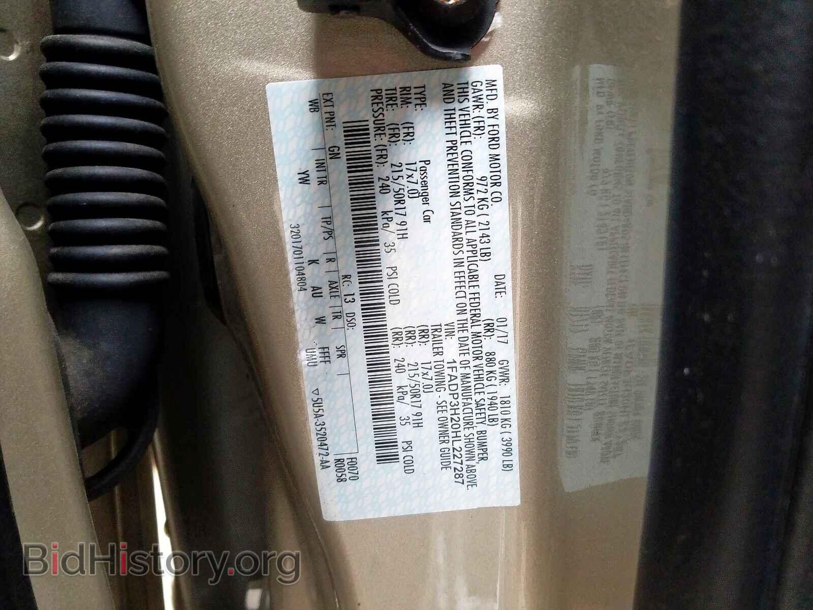 2017 FORD FOCUS - VIN: 1FADP3H20HL227287 - Photo 10