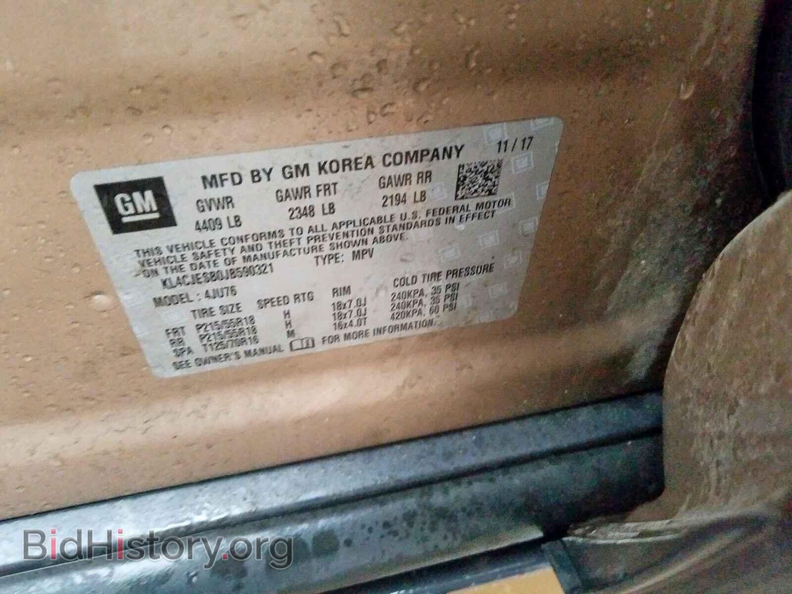 2018 BUICK ENCORE PRE - VIN: KL4CJESB0JB590321 - Photo 10