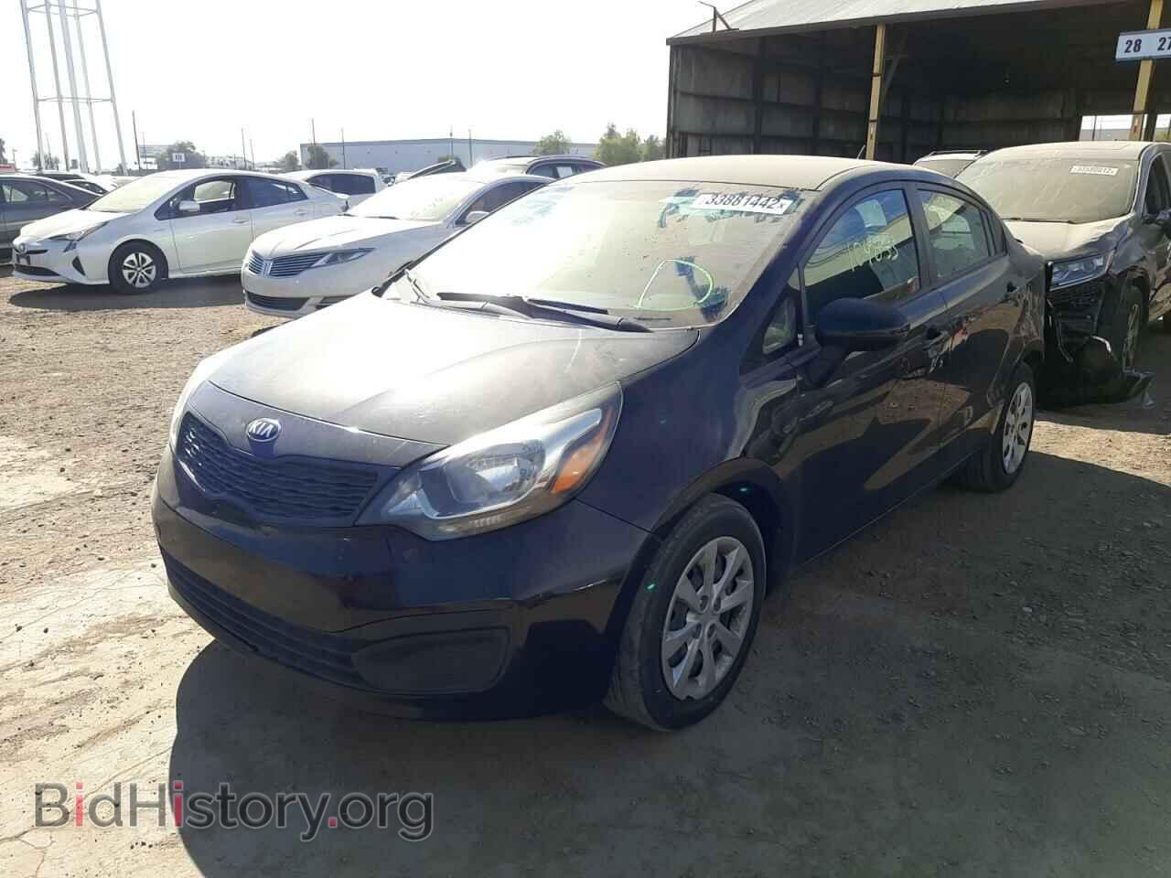 2014 KIA RIO - VIN: KNADM4A34E6350528 - Фото 2