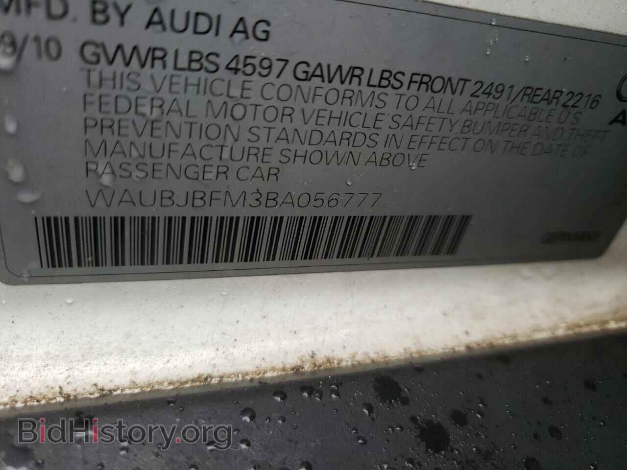 2011 AUDI A3 - VIN: WAUBJBFM3BA056777 - Фото 10