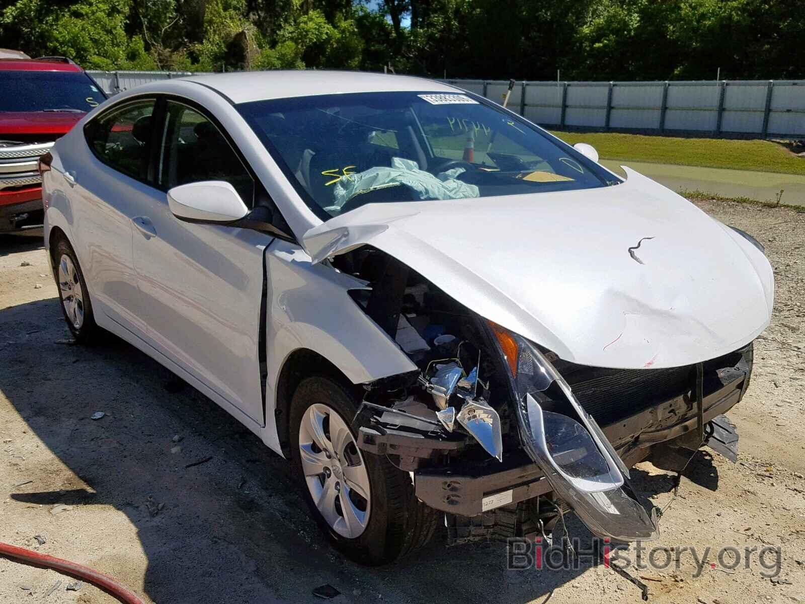 Photo 5NPDH4AE0GH750295 - HYUNDAI ELANTRA 2016