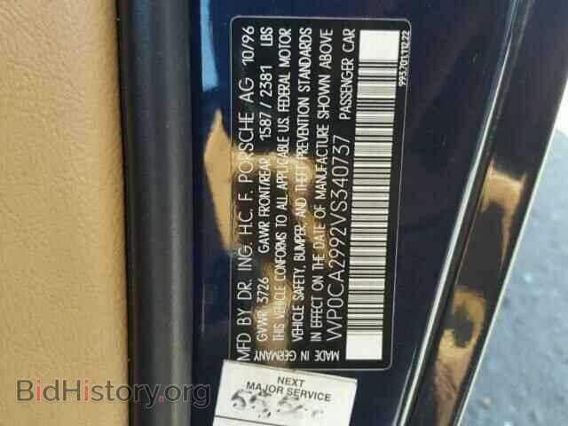 1997 PORSCHE 911 - VIN: WP0CA2992VS340737 - Фото 10