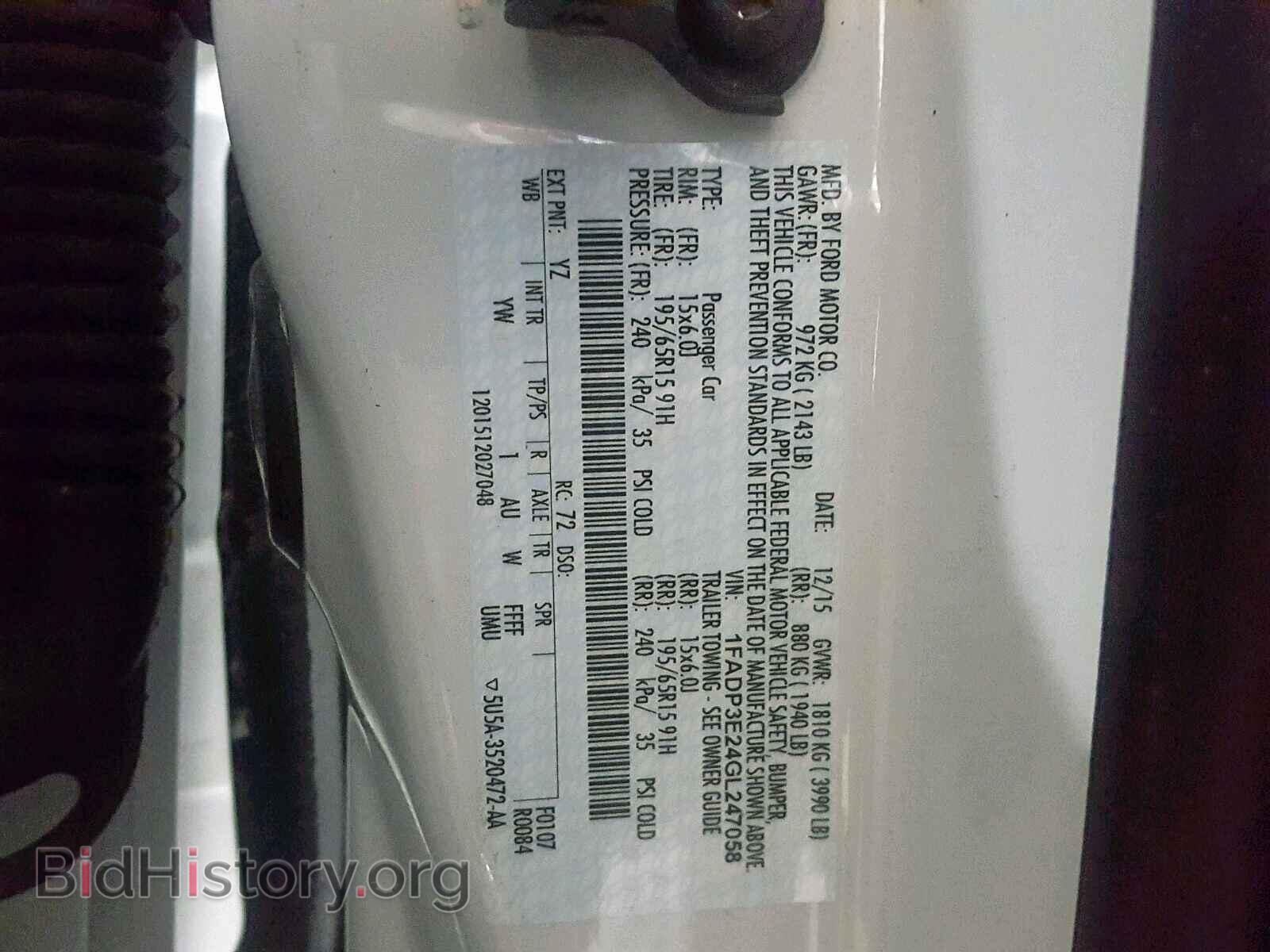 2016 FORD FOCUS - VIN: 1FADP3E24GL247058 - Photo 10
