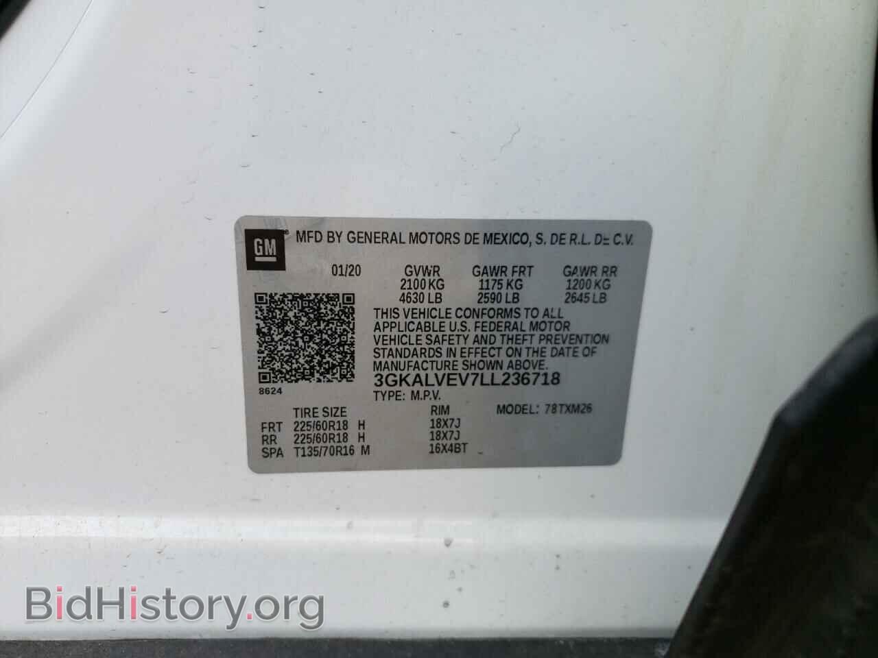 2020 GMC TERRAIN - VIN: 3GKALVEV7LL236718 - Фото 10