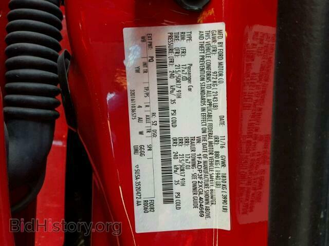 2016 FORD FOCUS - VIN: 1FADP3F2XGL404669 - Фото 10