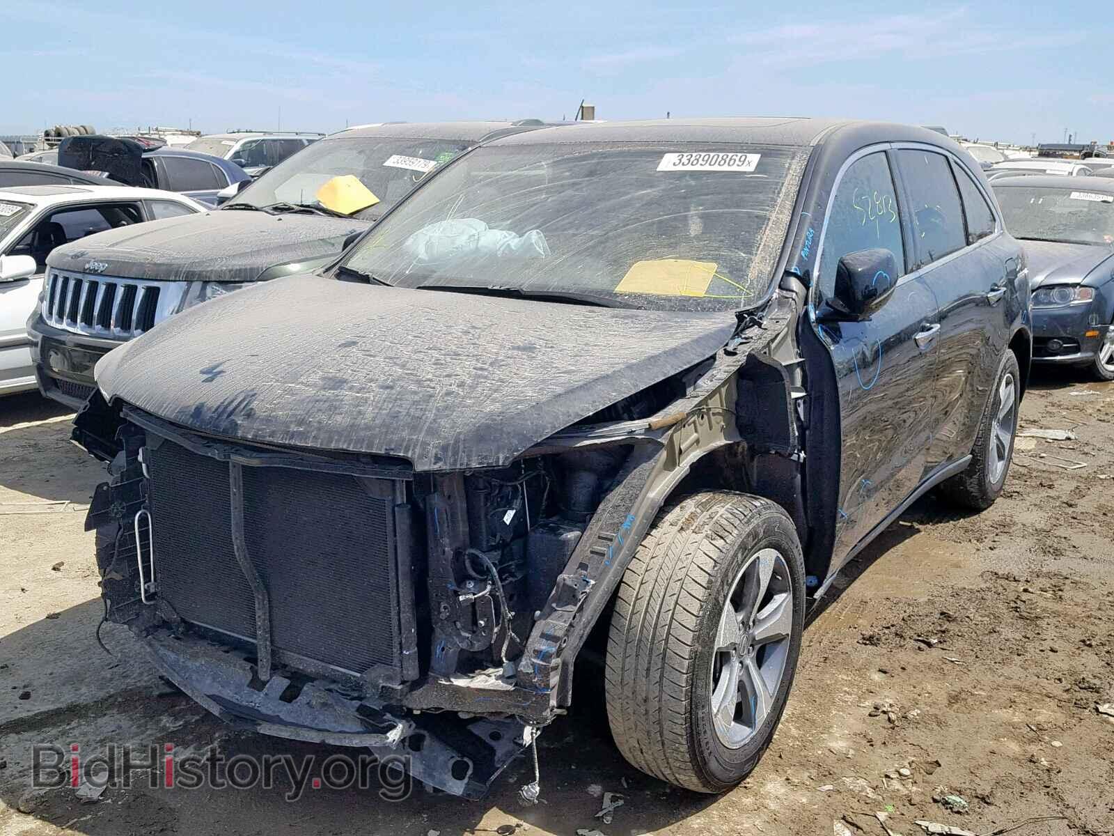 2016 ACURA MDX - VIN: 5FRYD4H20GB013510 - Фото 2