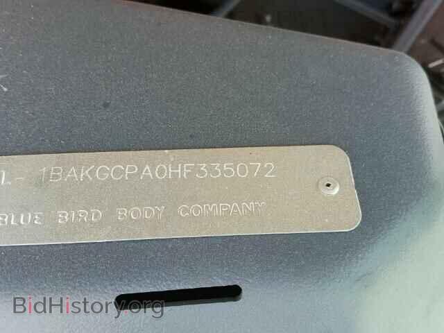 2017 BLUE BIRD ALL MODELS - VIN: 1BAKGCPA0HF335072 - Фото 9