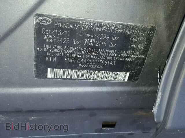 2012 HYUNDAI SONATA - VIN: 5NPEC4AC9CH396143 - Фото 10
