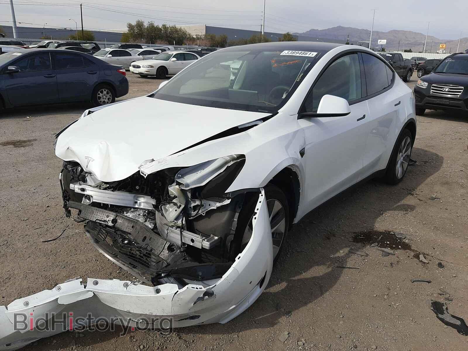 2020 TESLA MODEL Y - VIN: 5YJYGDEE2LF035140 - Photo 2