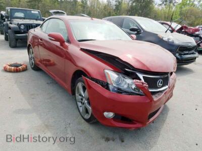 2010 Lexus IS IS 250, красный — VIN JTHFF2C28A2512627, Copart