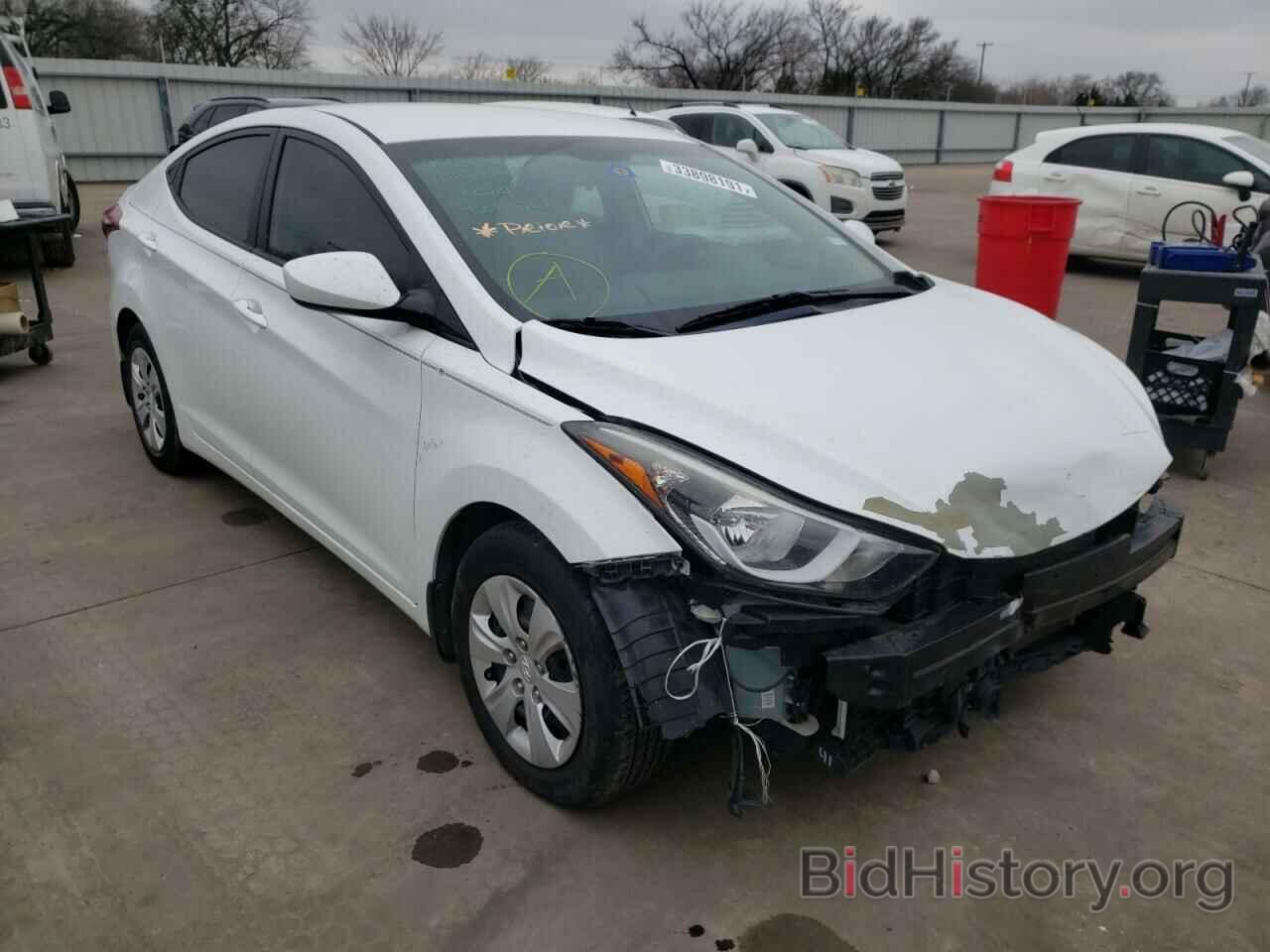 Photo 5NPDH4AE5GH712397 - HYUNDAI ELANTRA 2016