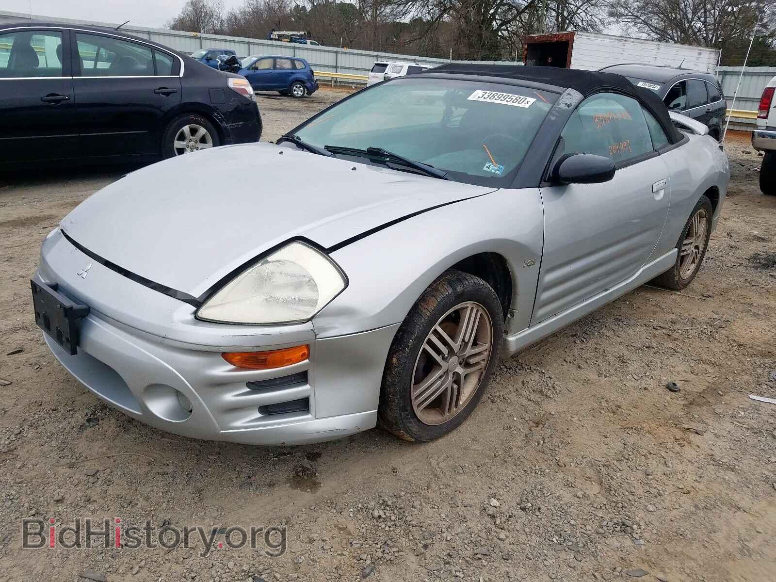 2003 MITSUBISHI ECLIPSE - VIN: 4A3AE55H33E105315 - Фото 2