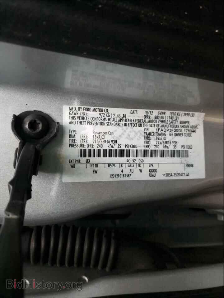 2013 FORD FOCUS - VIN: 1FADP3F20DL176936 - Photo 10
