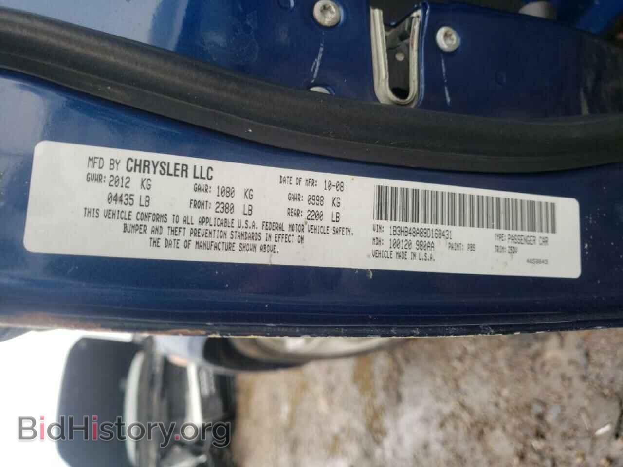2009 DODGE CALIBER - VIN: 1B3HB48A89D168431 - Photo 10