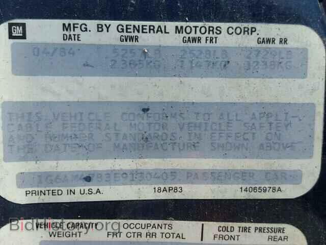 1984 CADILLAC DEVILLE - VIN: 1G6AM4783E9130405 - Photo 10