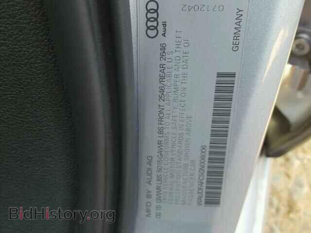 2016 AUDI A6 - VIN: WAUDFAFC5GN006006 - Фото 10
