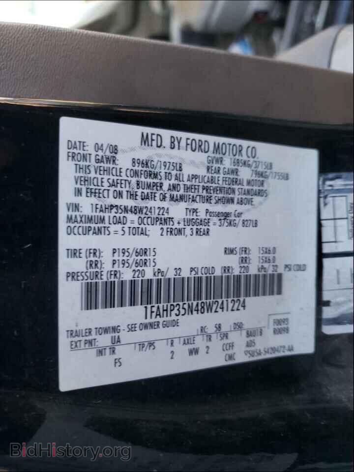 2008 FORD FOCUS - VIN: 1FAHP35N48W241224 - Фото 10