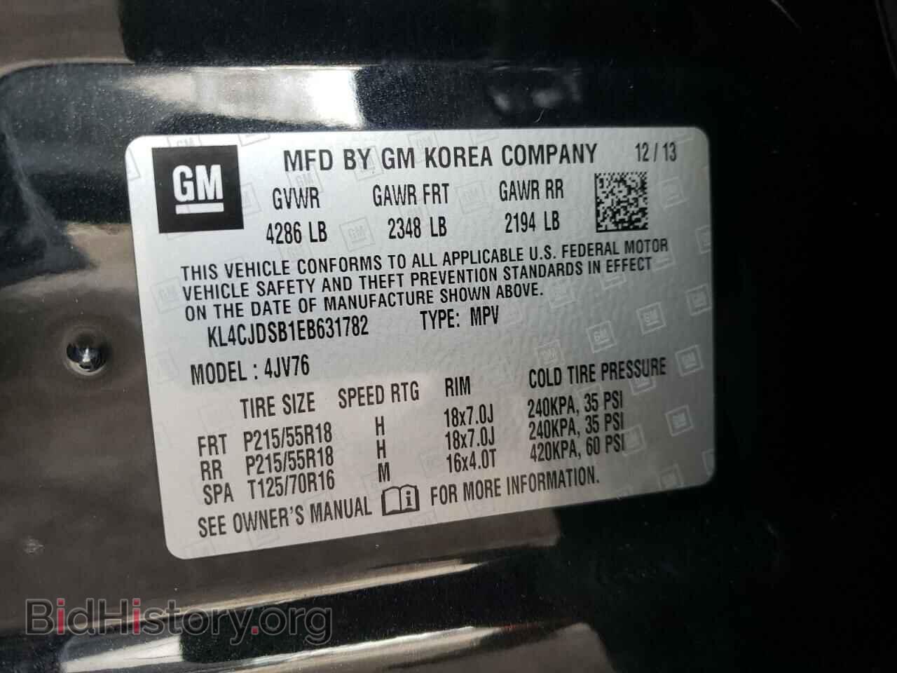 2014 BUICK ENCORE - VIN: KL4CJDSB1EB631782 - Photo 10