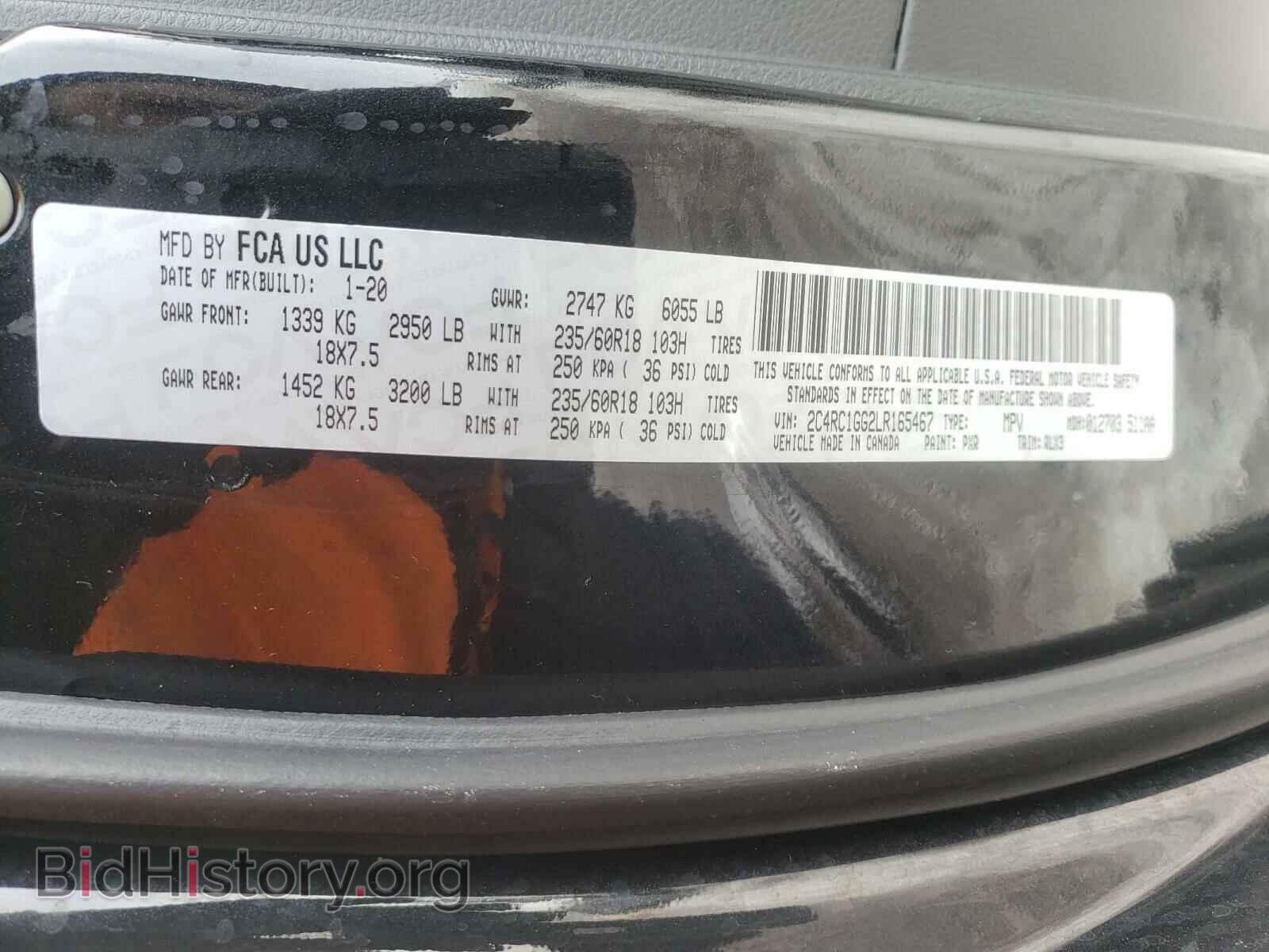 2020 CHRYSLER PACIFICA - VIN: 2C4RC1GG2LR165467 - Photo 10