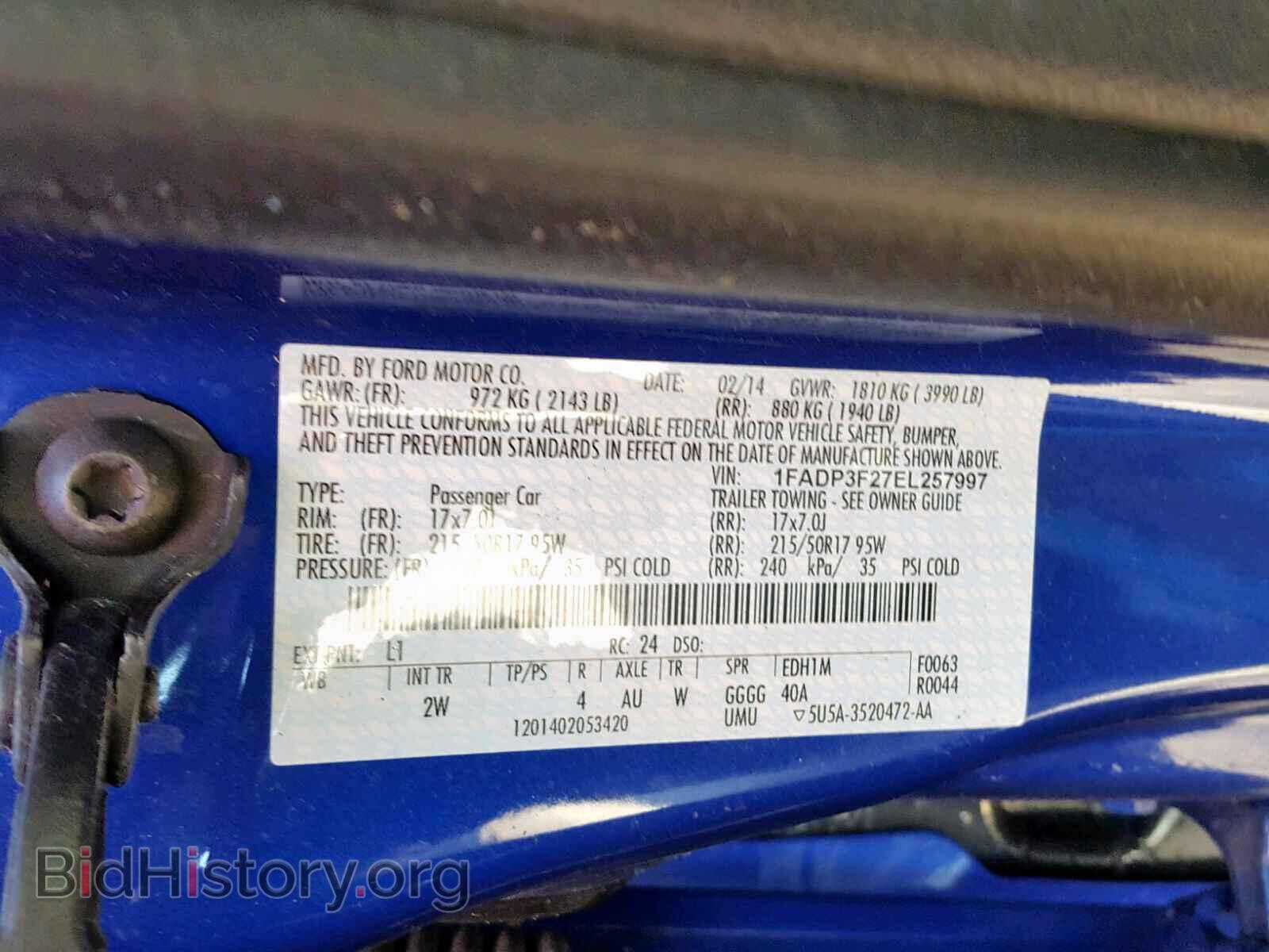 2014 FORD FOCUS SE - VIN: 1FADP3F27EL257997 - Фото 10